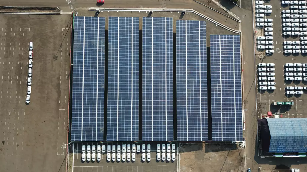 Large solar carport